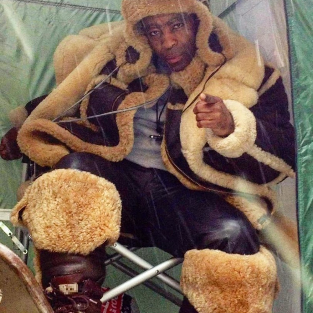 Shearling Coat & Hat